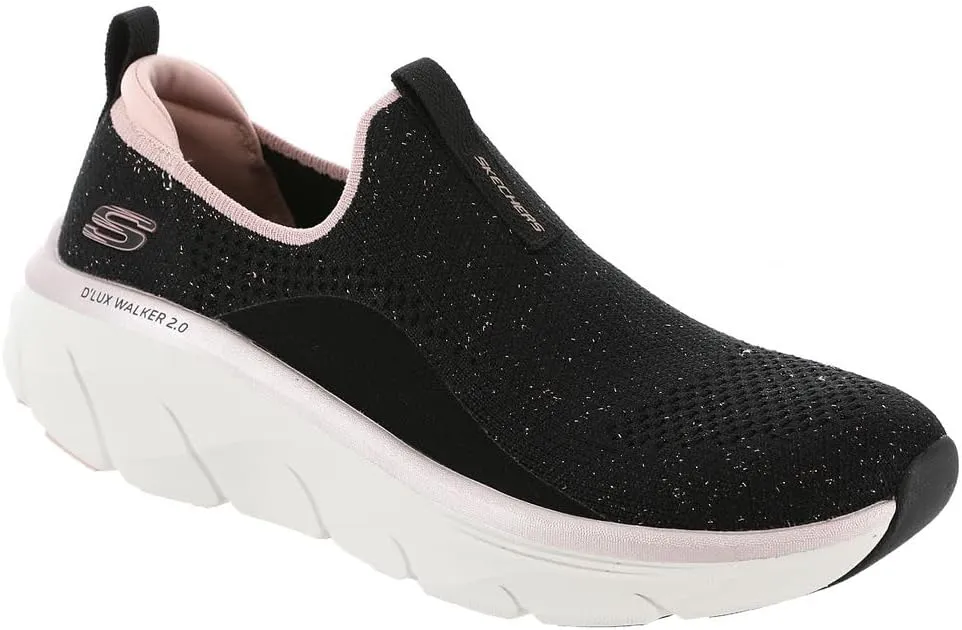 Skechers Women's D'lux Walker 2.0-Sparkle Fore Sneaker