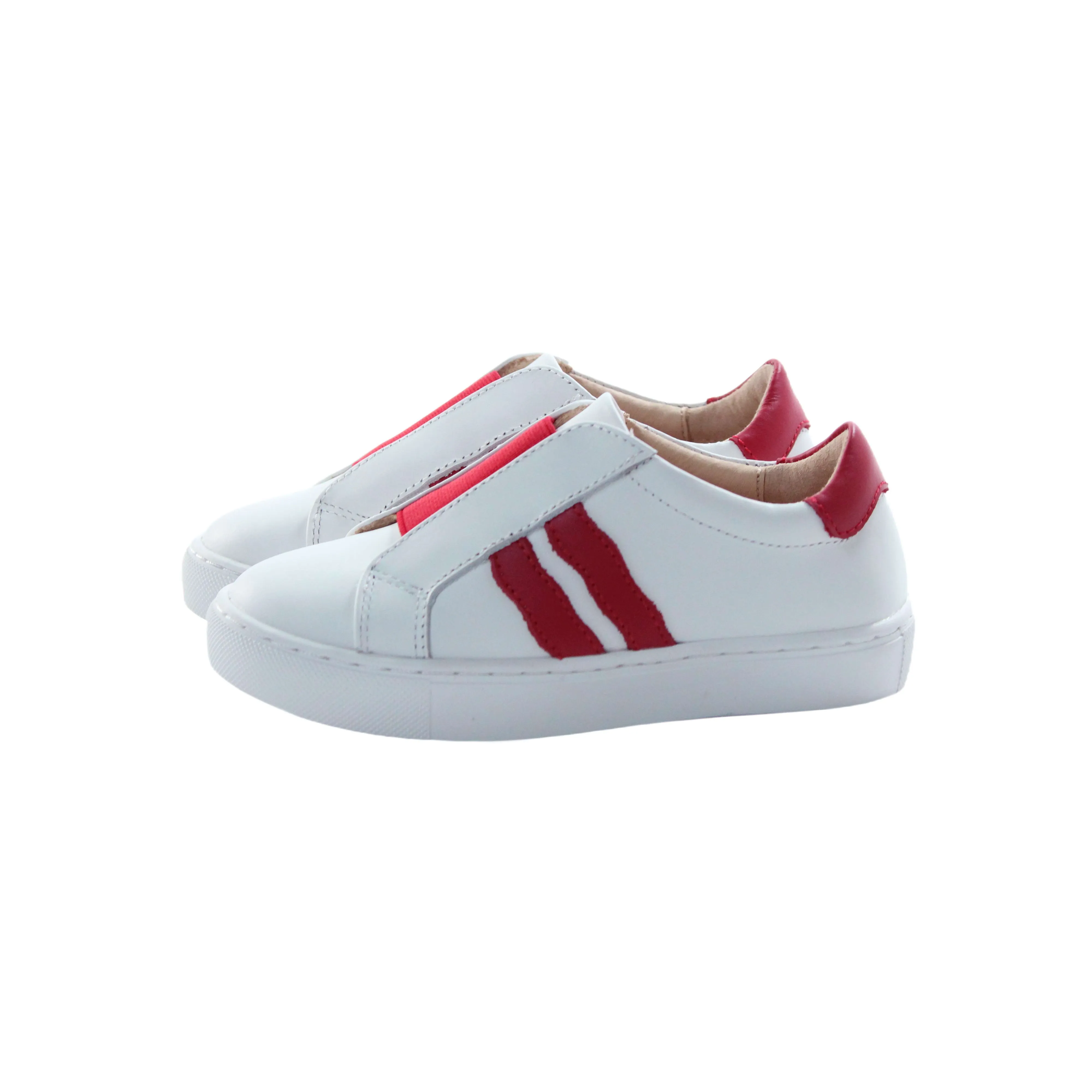 Slip On Sneaker | White/Red