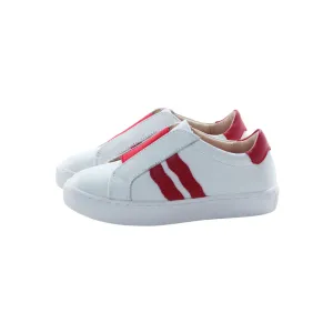 Slip On Sneaker | White/Red