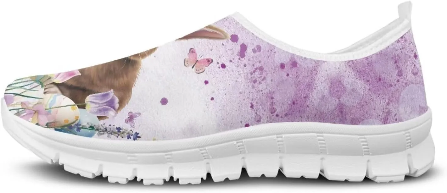 Slip On Walking Shoes for Women Casual Shoes Novelty Patterns Work Shoes