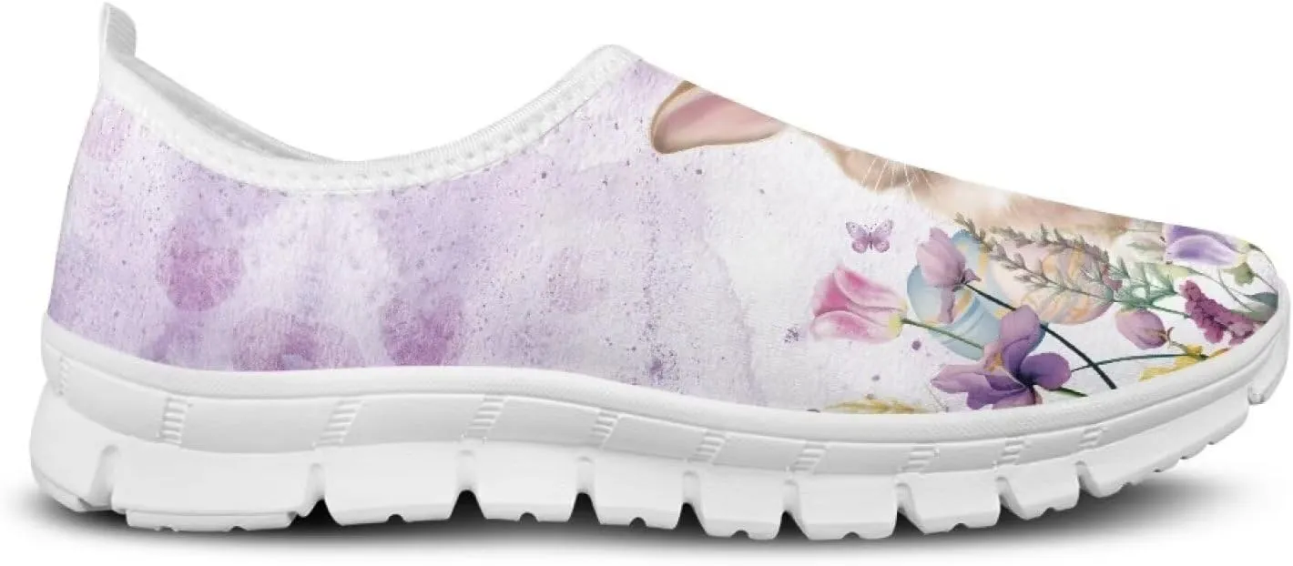 Slip On Walking Shoes for Women Casual Shoes Novelty Patterns Work Shoes
