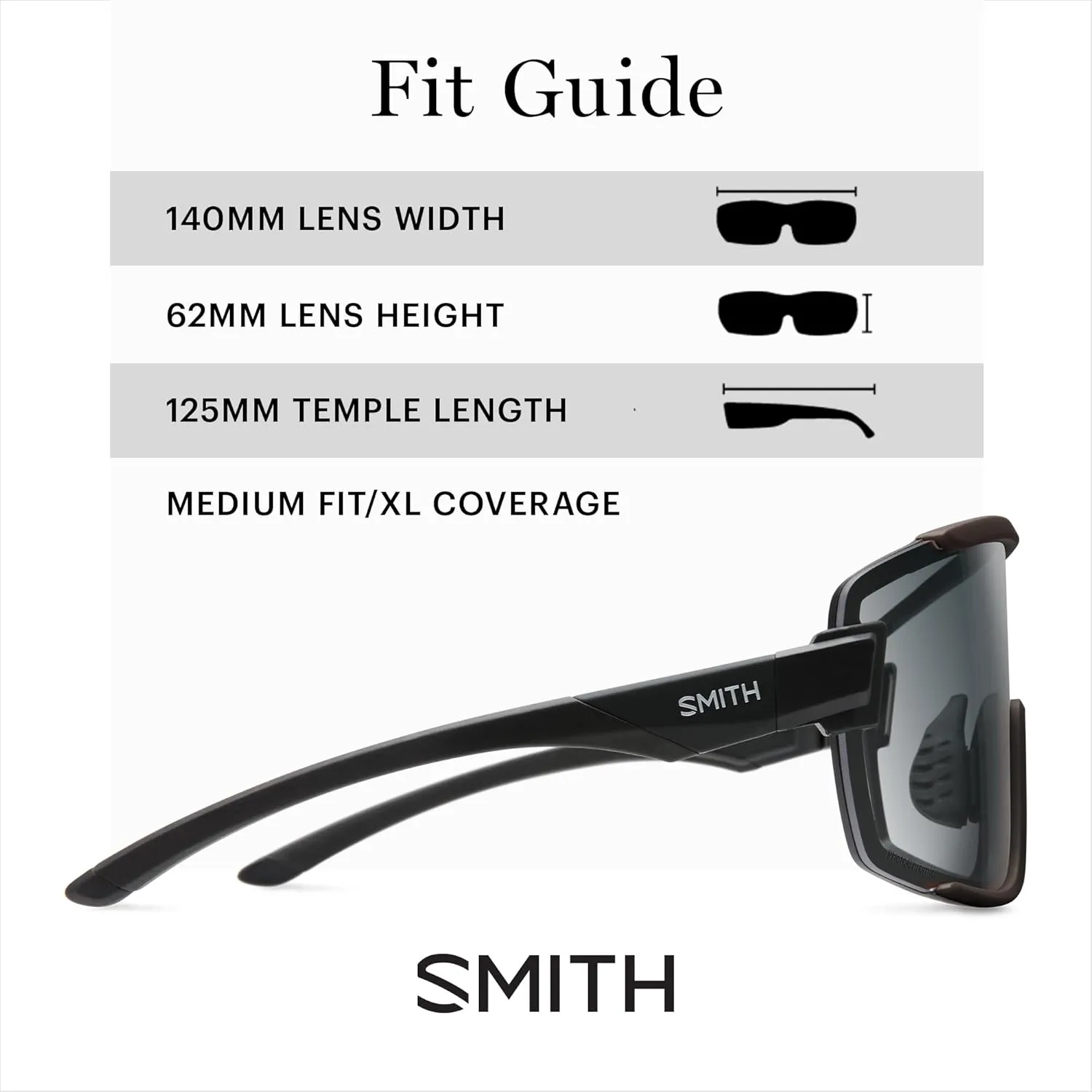 SMITH Wildcat Sunglasses with ChromaPop Shield Lens – Performance Sports Sunglasses for Biking & More – For Men & Women