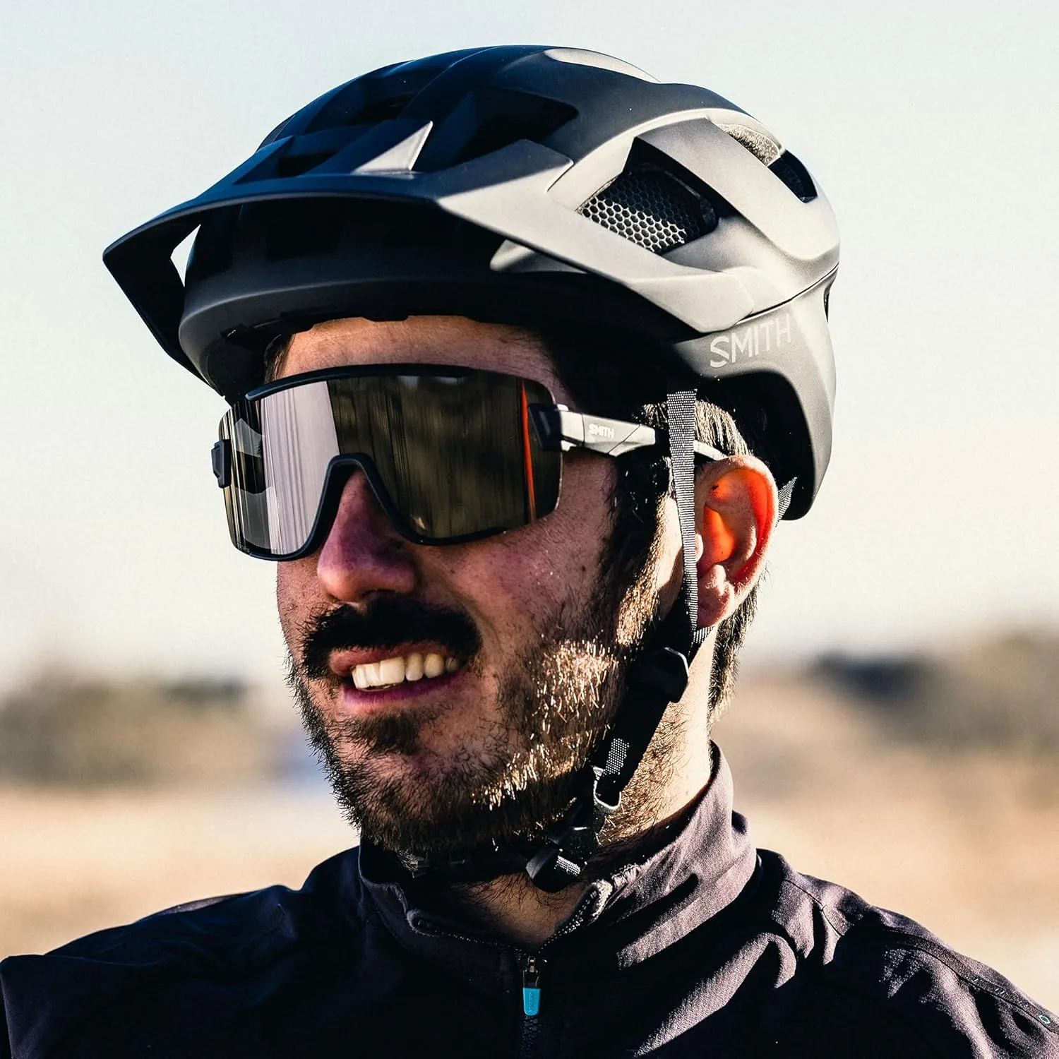 SMITH Wildcat Sunglasses with ChromaPop Shield Lens – Performance Sports Sunglasses for Biking & More – For Men & Women