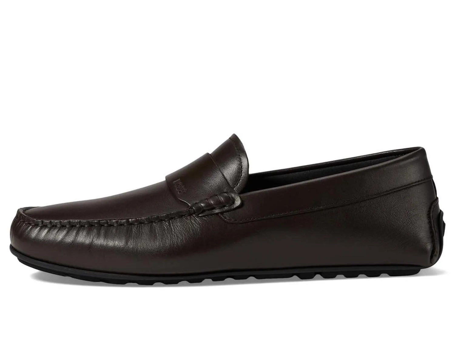 Smooth Leather Slip-On Drivers