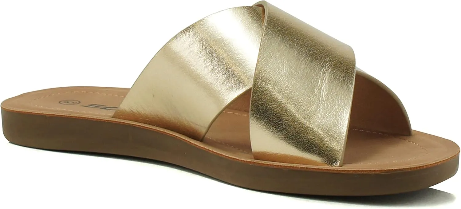 Soda Women's Casual Slip On Sandals