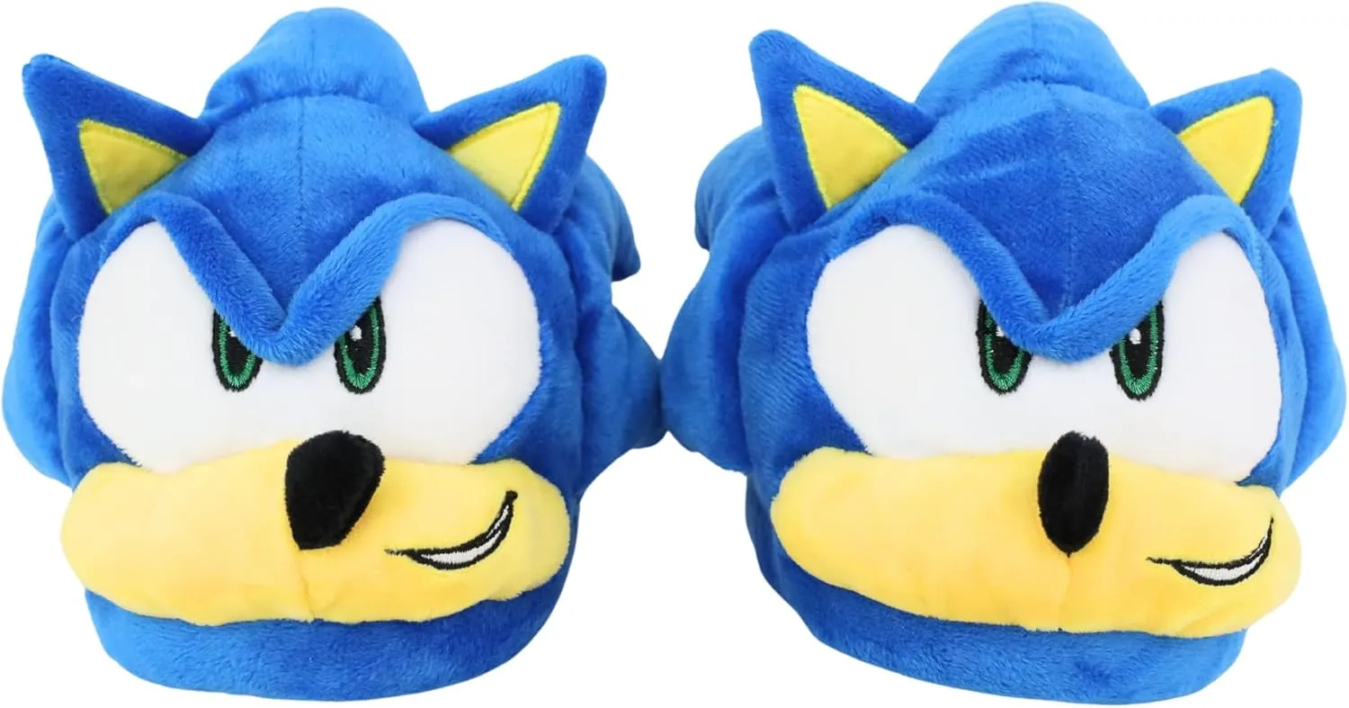 Sonic The Hedgehog Kids Indoor/Outdoor Slippers Sizes 11-3 (Blue, US Footwear Size System, Little Kid, Numeric Range, Medium, 13, 13.5)