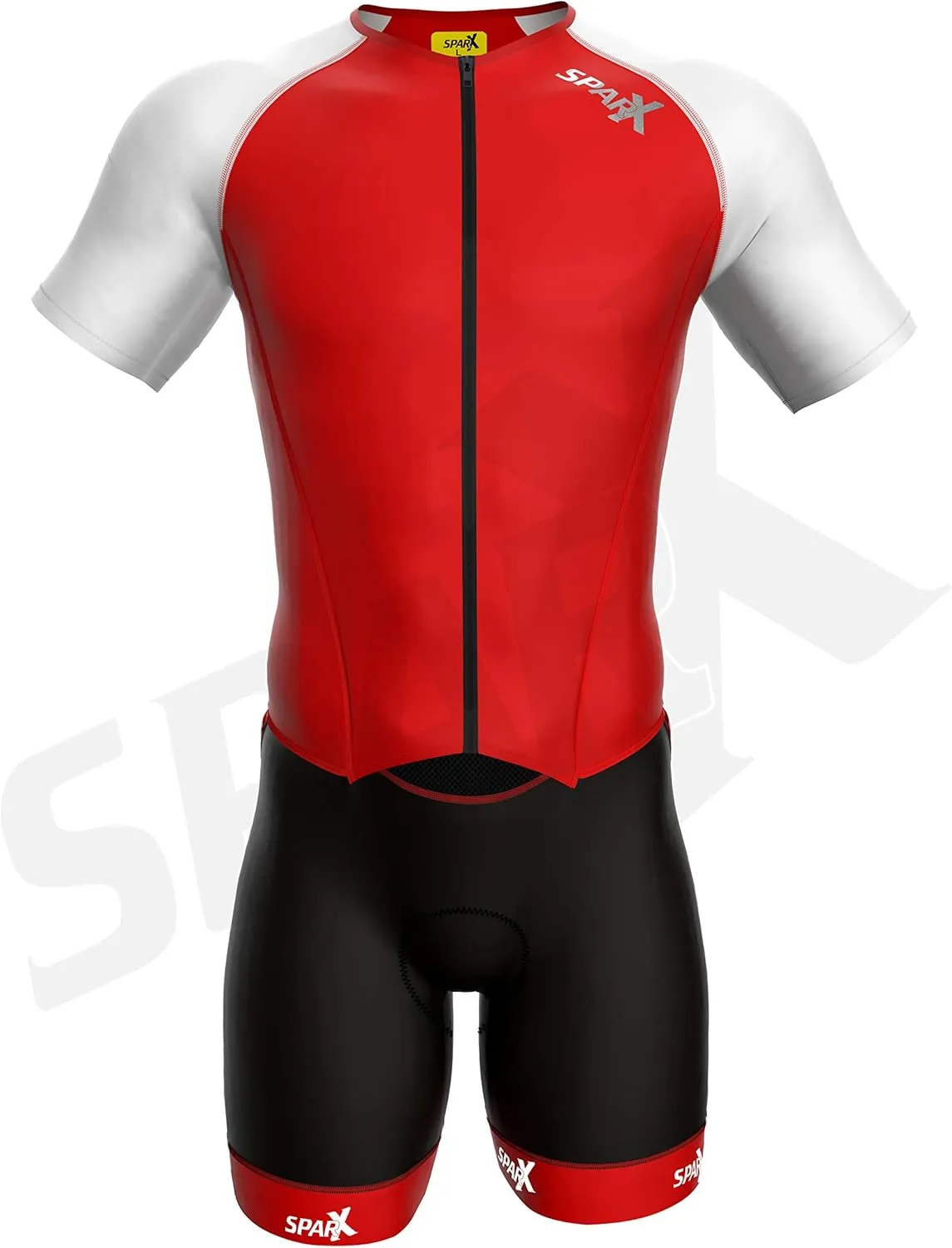 Sparx Mens Elite Aerosuit Triathlon Suit Mens Short Sleeve Tri Suit Skinsuit