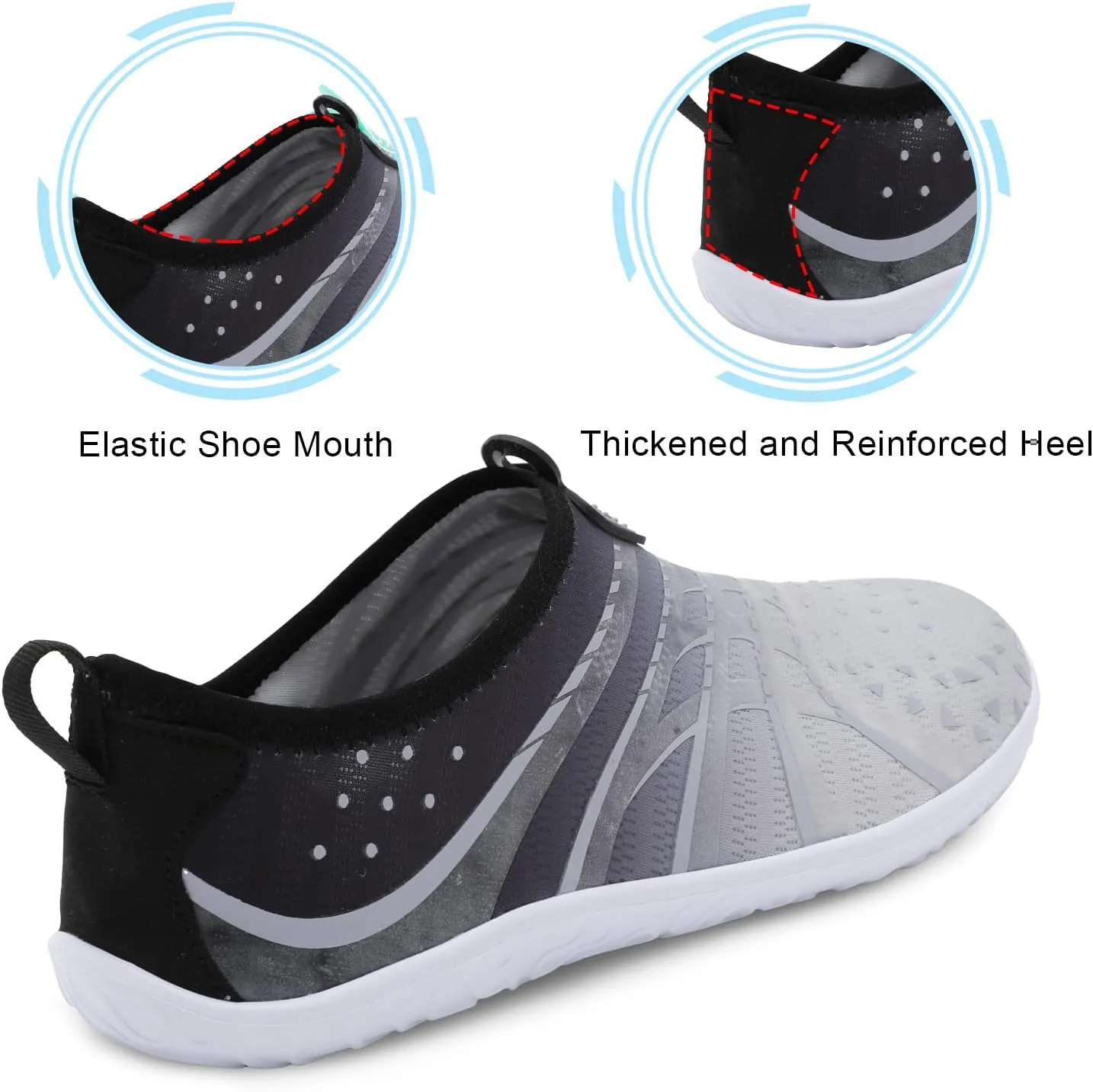 Spesoul Womens and Mens Water Shoes Breathable Quick Dry Soft Barefoot Aqua Socks for Hiking Swim Beach Surf Yoga Sport
