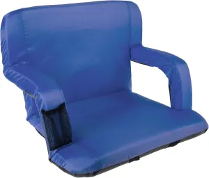Stadium Seat Chair Collection - Wide Bleacher Cushion with Padded Back Support, Armrests, 6 Reclining Positions and Portable Carry Straps by Home-Complete