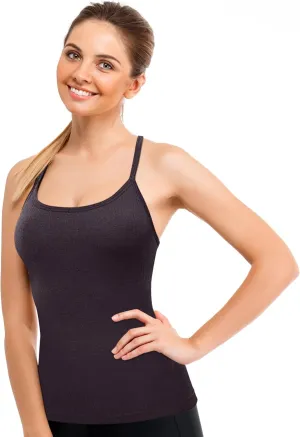 Stan Athletics- Women's Tank Top, Gym Top for Women, Workout Tank Top for Women, Ladies Yoga Tank Tops, Women Summer Top (Racerback Tank Top, Medium, Dark Purple)