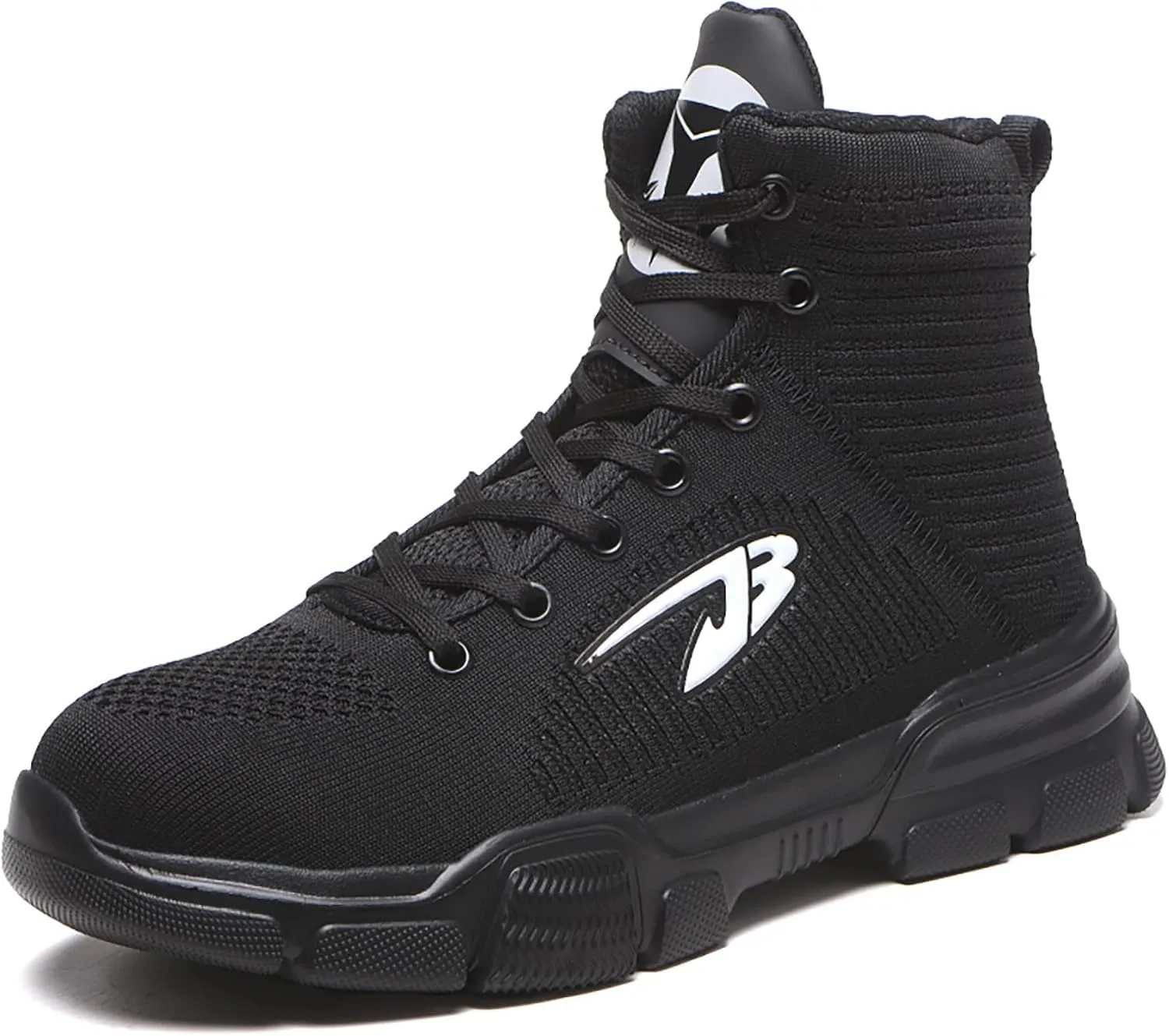 Steel Toe Shoes for Men Work Shoes Safety Sneakers Shoes Comfortable Lightweight Puncture Proof Slip on Indestructible Work Shoes,Black,10.5