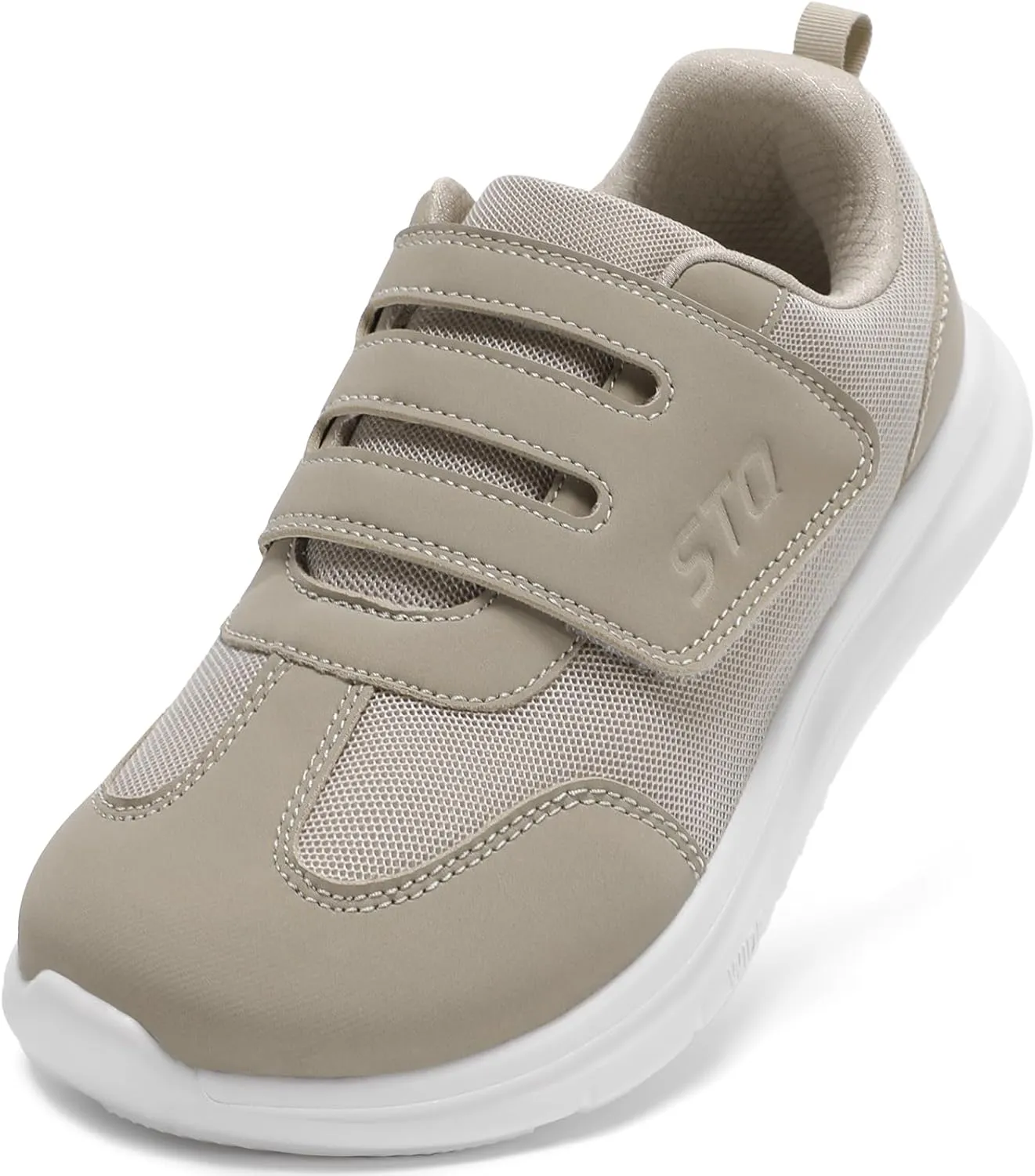 STQ Wide Toe Box Shoes Wome, Hook and Loop Orthopedic Walking Shoe for Seniors, Bunions, Plantar Fasciitis, Hammertoes, Swollen Feet