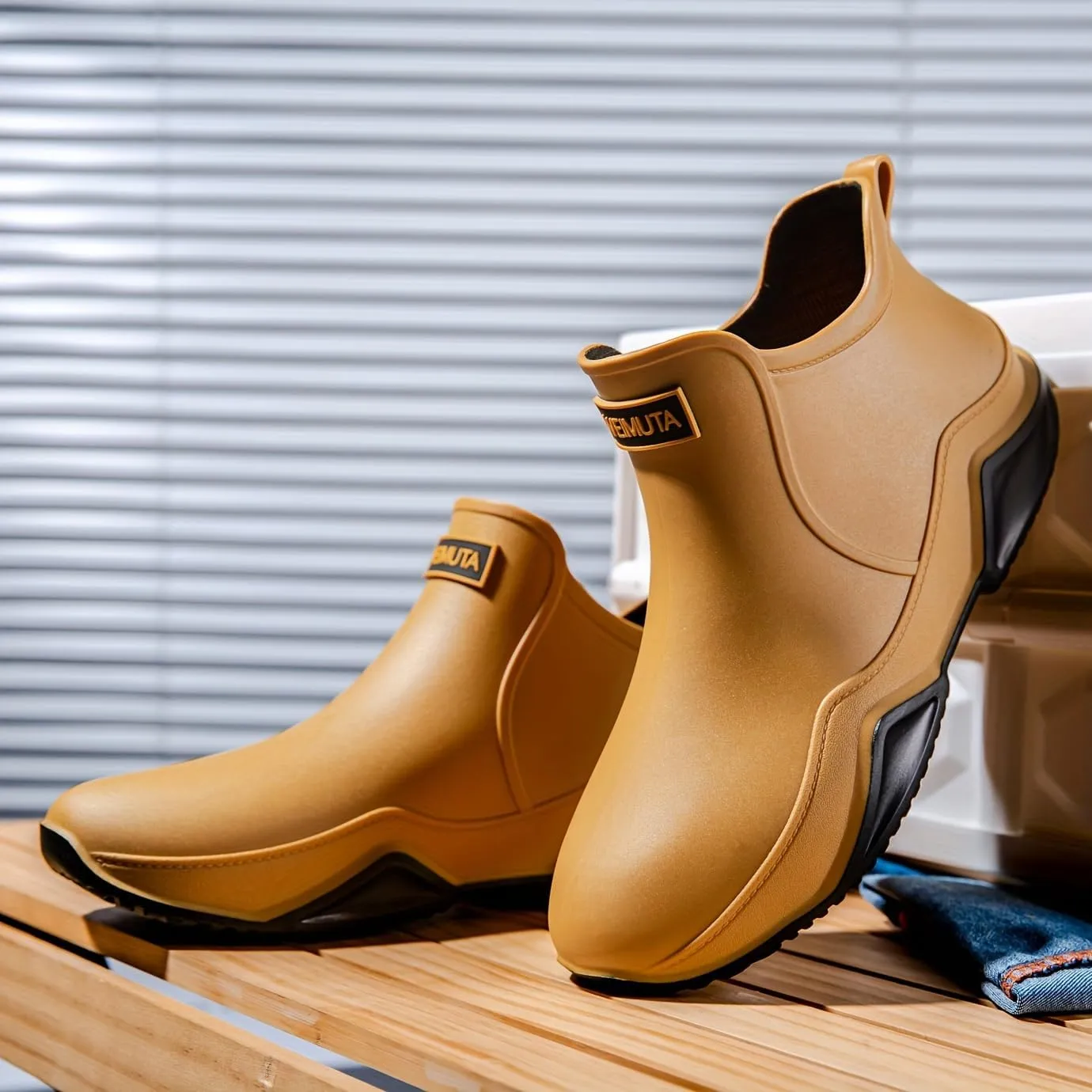 Stylish and Durable Women's Waterproof Rain Boots with Anti-Slip Sole