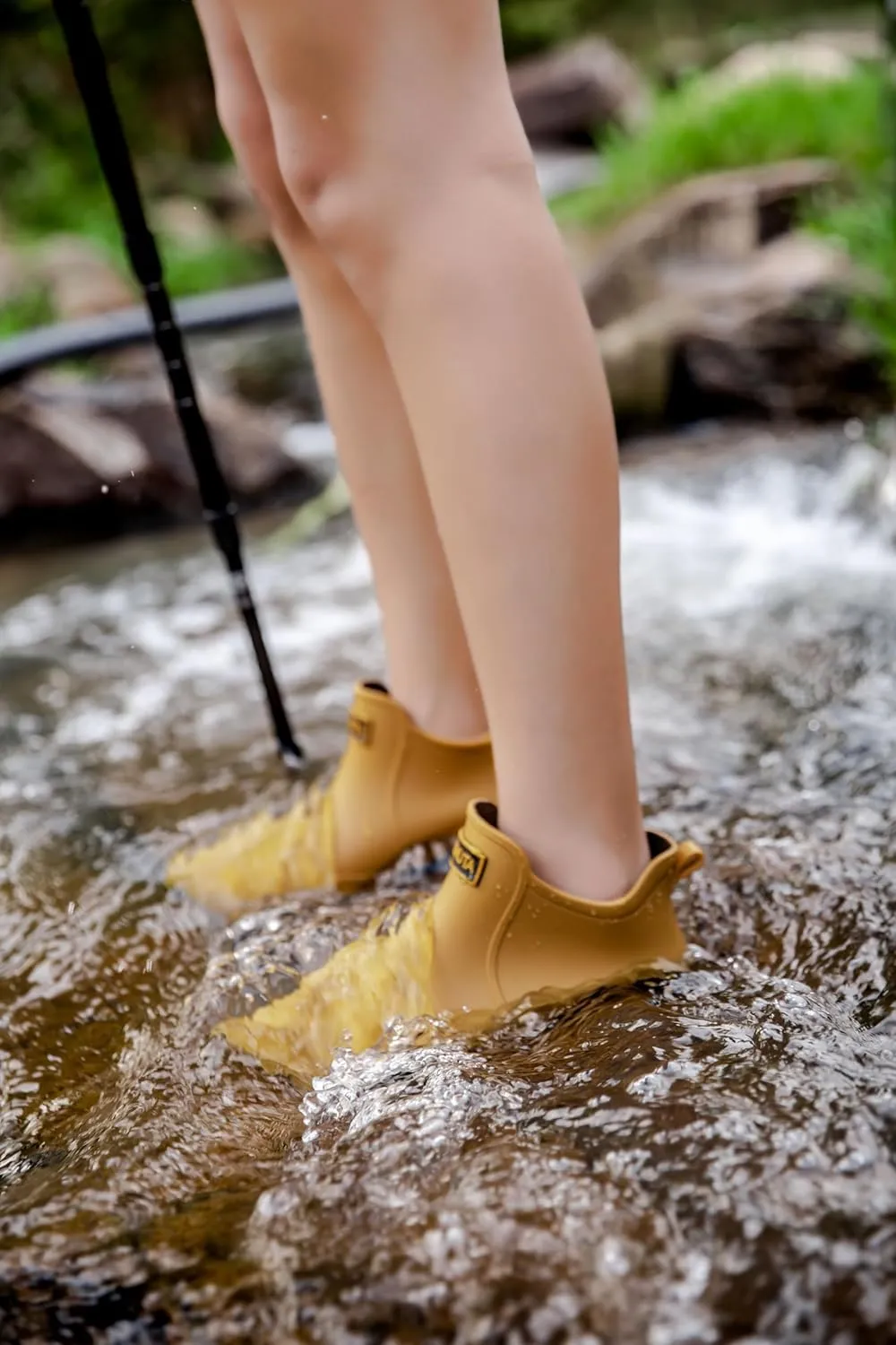 Stylish and Durable Women's Waterproof Rain Boots with Anti-Slip Sole