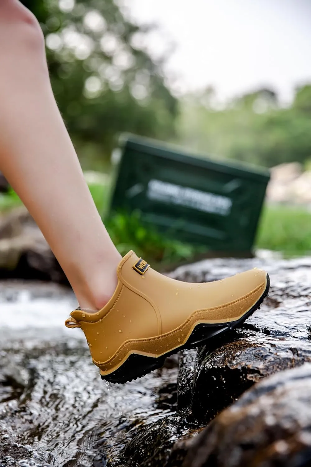 Stylish and Durable Women's Waterproof Rain Boots with Anti-Slip Sole