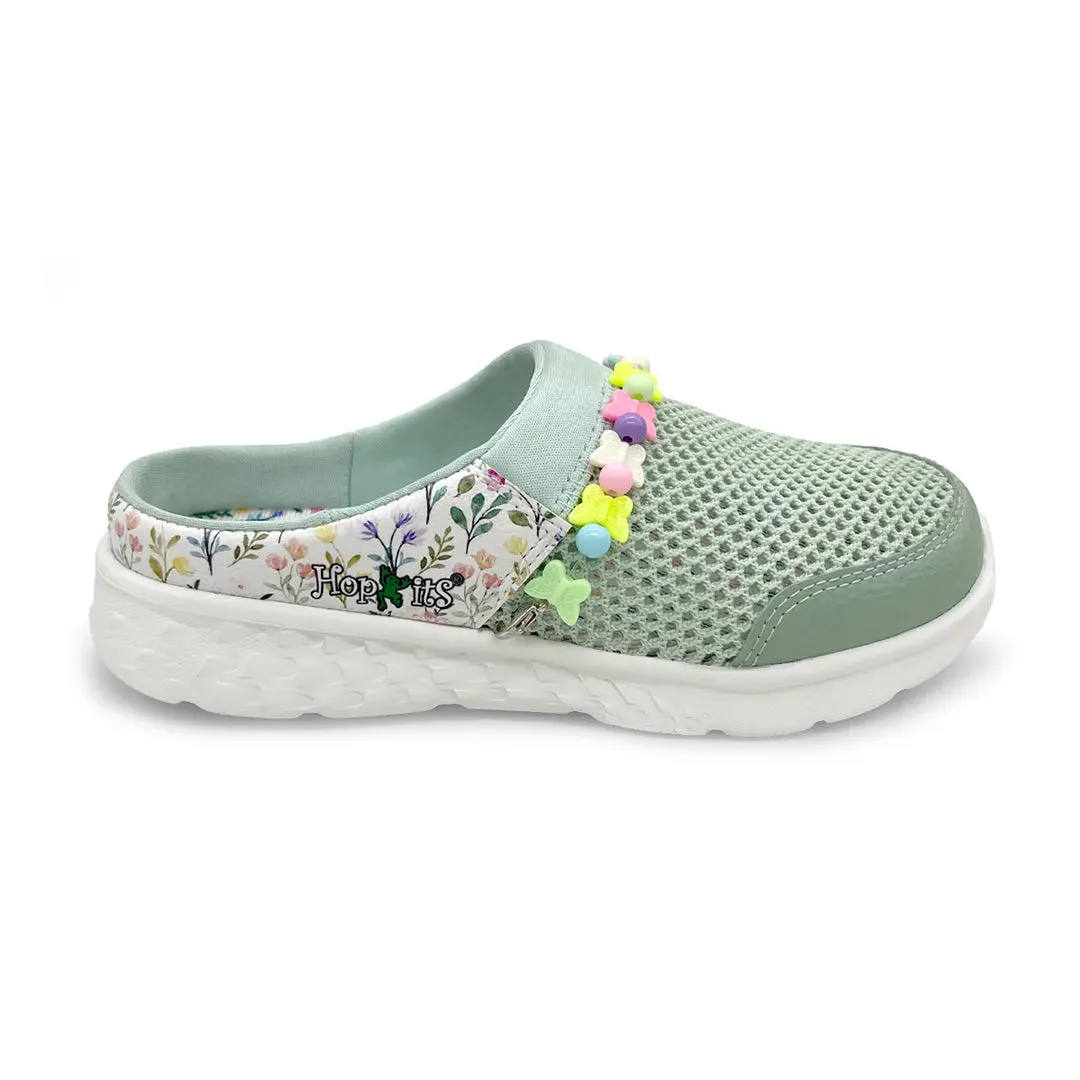 Summer Breeze Girls Sea Green Detachable Friendship Bracelet Slip-On Mule