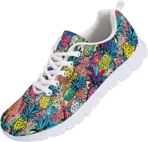 SYtrade Tennis Shoes for Women Lace-up Athletic Lightweight Gym Sneaker White Sole