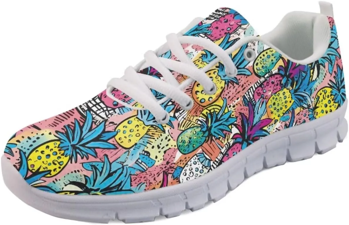 SYtrade Tennis Shoes for Women Lace-up Athletic Lightweight Gym Sneaker White Sole