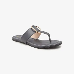 T-Strap Women Flat Slides