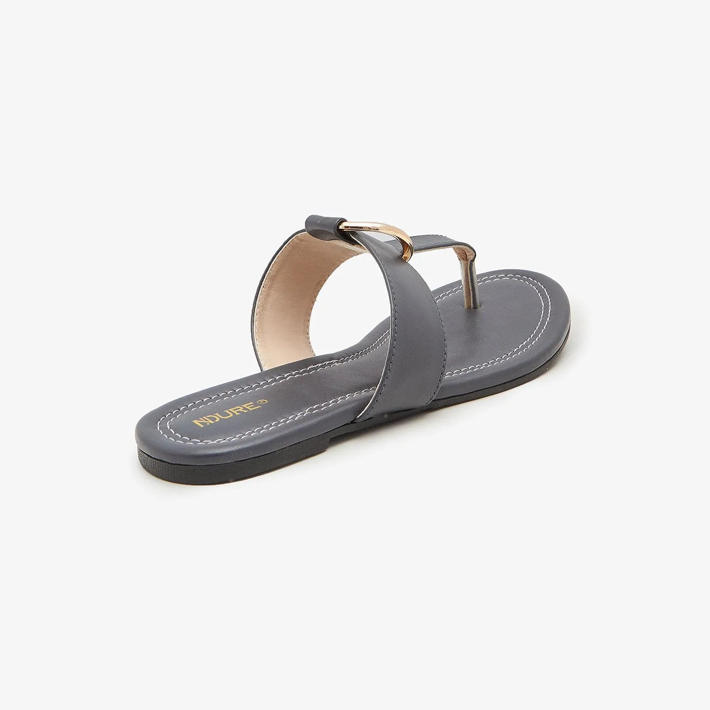 T-Strap Women Flat Slides