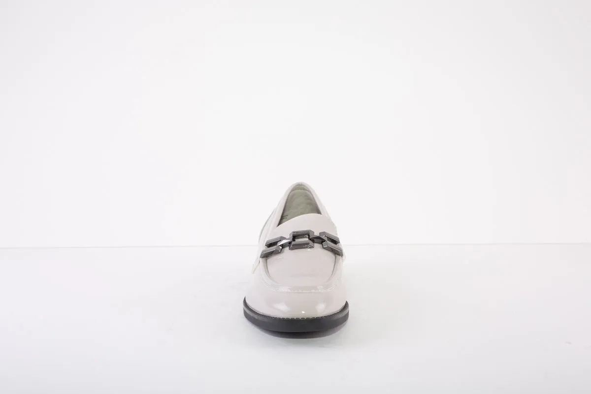 TAMARIS 24301-252 LOW HEEL SLIP-ON SHOE - PALE GREY