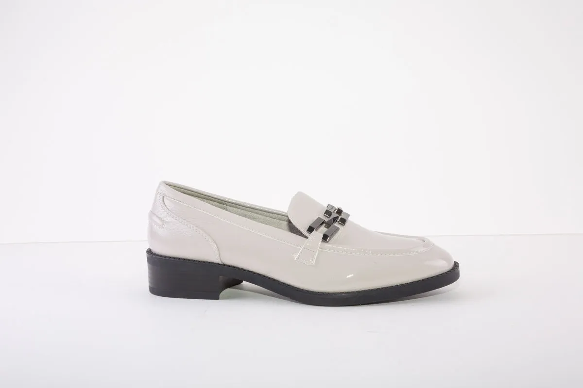 TAMARIS 24301-252 LOW HEEL SLIP-ON SHOE - PALE GREY