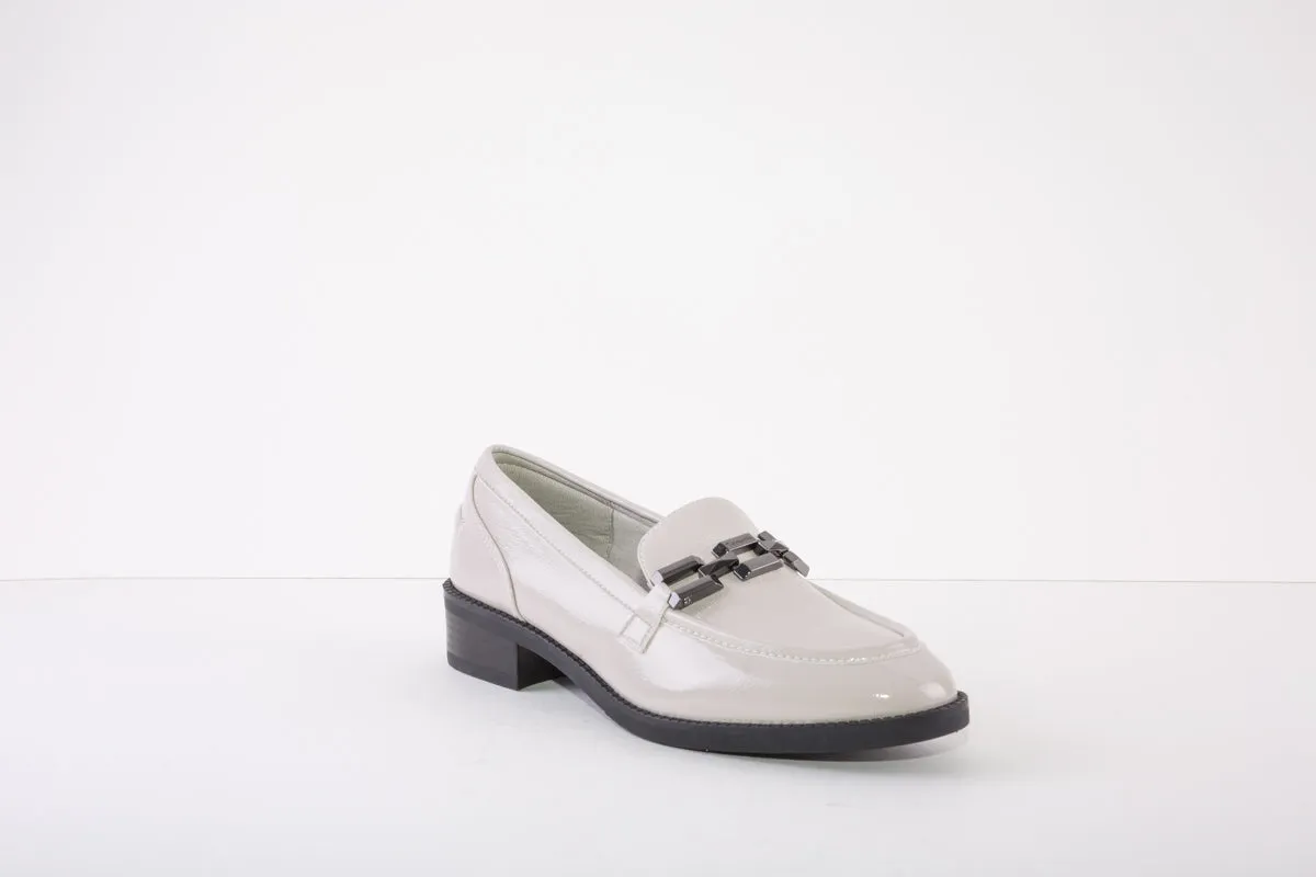 TAMARIS 24301-252 LOW HEEL SLIP-ON SHOE - PALE GREY