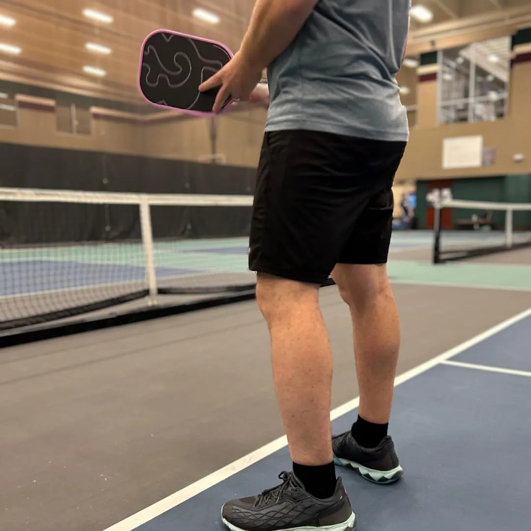 TCK Pickleball Socks for Men and Women Quarter Crew Sock Full Cushion with Moisture Wicking Yarn