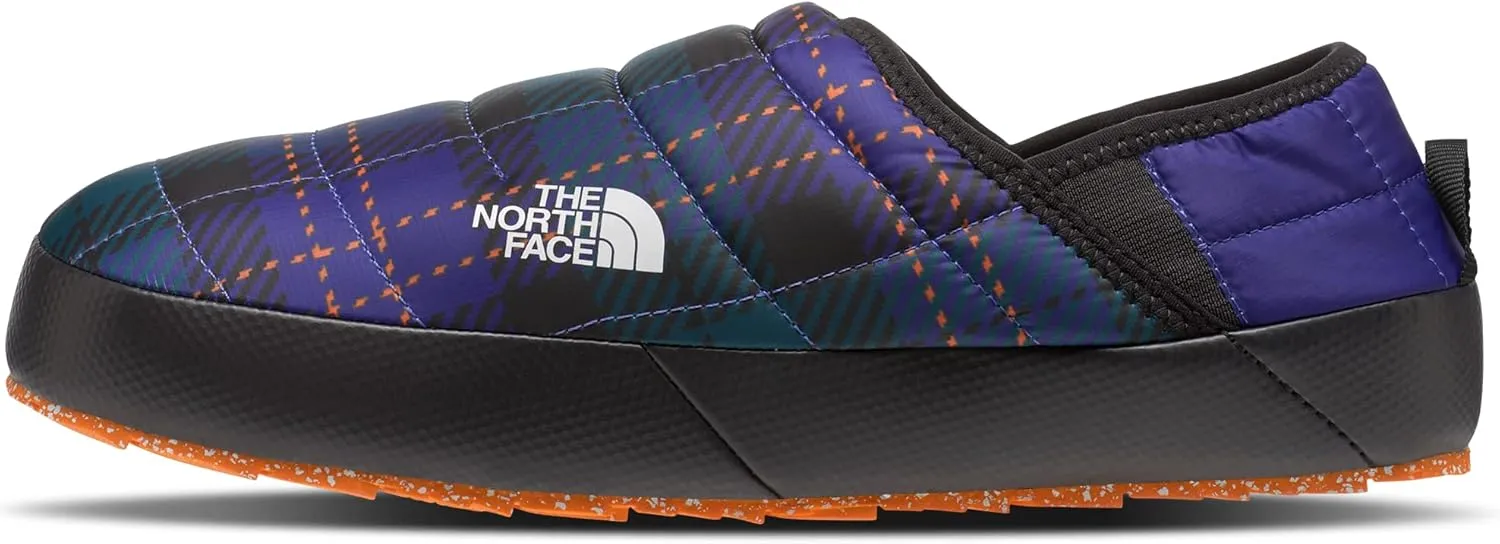 The North Face Thermoball Traction Mule Mens Slippers Ponderosa Green Medium Icon Plaid Print/Lapis Blue 8