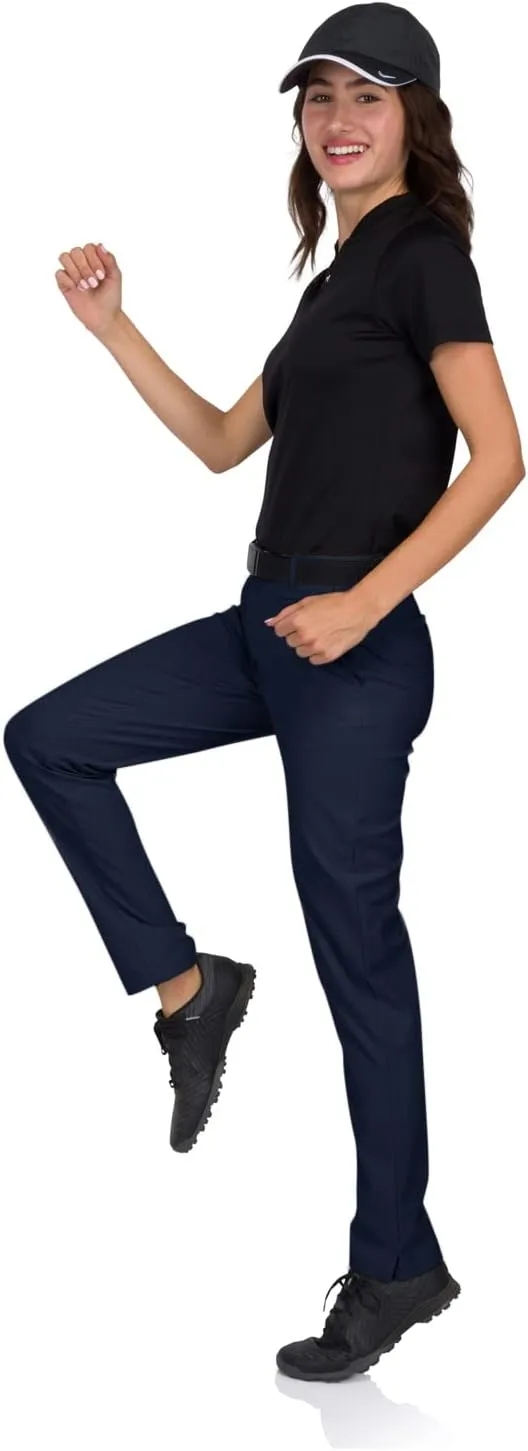 Three Sixty Six Women’s Quick Dry Golf Pants - Front Coin Pocket, 4-Way Stretc, Anti-Odor & Moisture Wicking Fabric