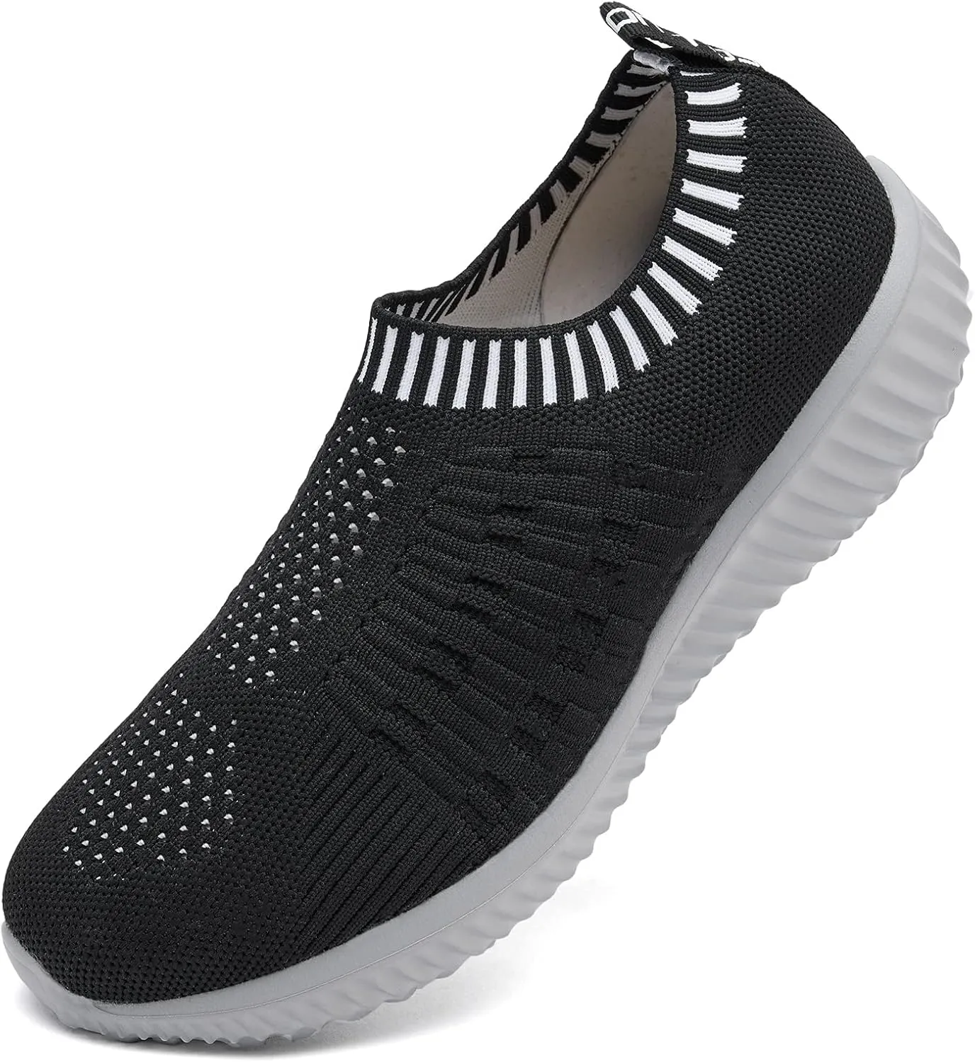 TIOSEBON Women's Athletic Walking Shoes Slip On Casual Mesh-Comfortable Tennis Workout Sneakers