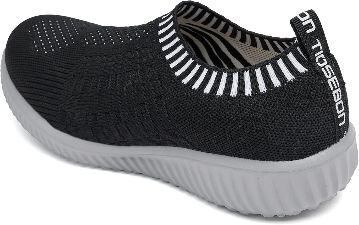 TIOSEBON Women's Athletic Walking Shoes Slip On Casual Mesh-Comfortable Tennis Workout Sneakers