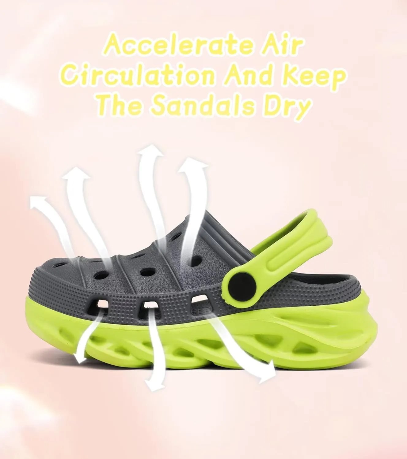 Toddler Kids Clogs Slip on Slide Sandals Slippers for Beach Pool Garden