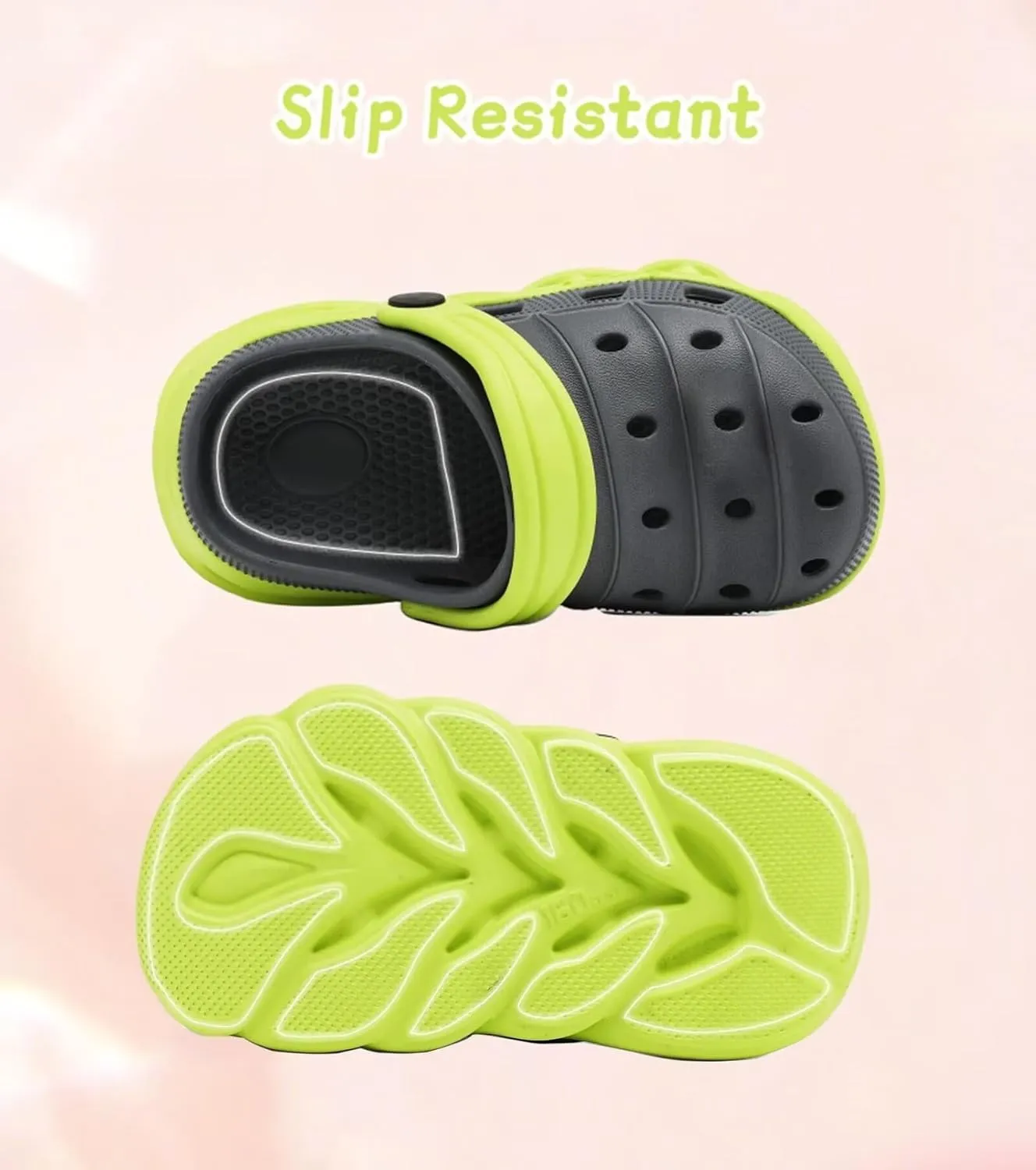 Toddler Kids Clogs Slip on Slide Sandals Slippers for Beach Pool Garden