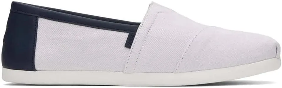 TOMS Mens Alpargata Classic Slip On Casual Shoes - White