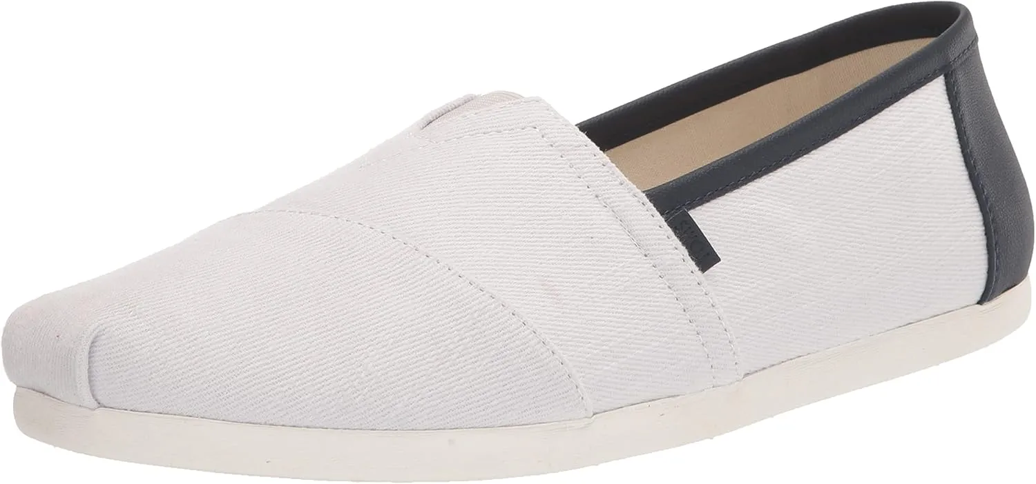 TOMS Mens Alpargata Classic Slip On Casual Shoes - White
