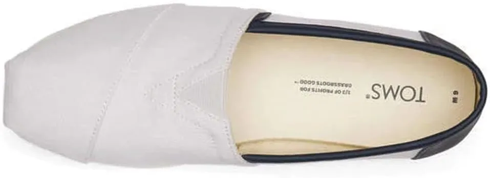 TOMS Mens Alpargata Classic Slip On Casual Shoes - White