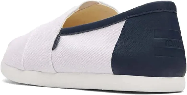 TOMS Mens Alpargata Classic Slip On Casual Shoes - White