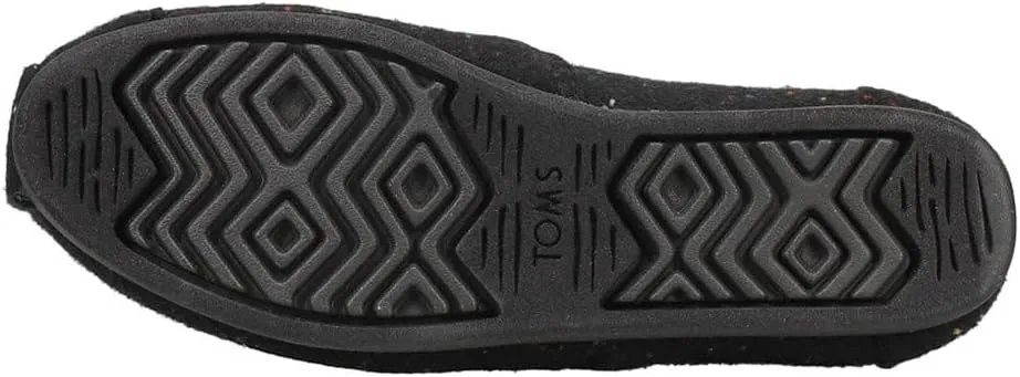 TOMS Womens Alpargata Repreve Slip On Flats Casual - Black