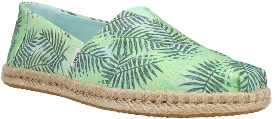 TOMS Womens Alpargata Rope Slip On Flats Casual - Grey