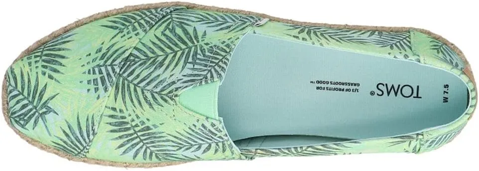 TOMS Womens Alpargata Rope Slip On Flats Casual - Grey
