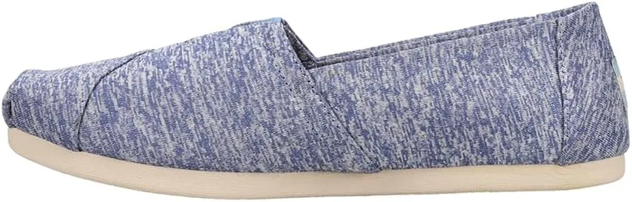 TOMS Womens Alpargata Slip On Flats Casual - Blue