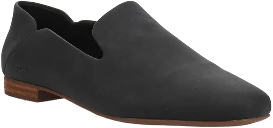 TOMS Womens Lara Slip On Flats Casual - Black