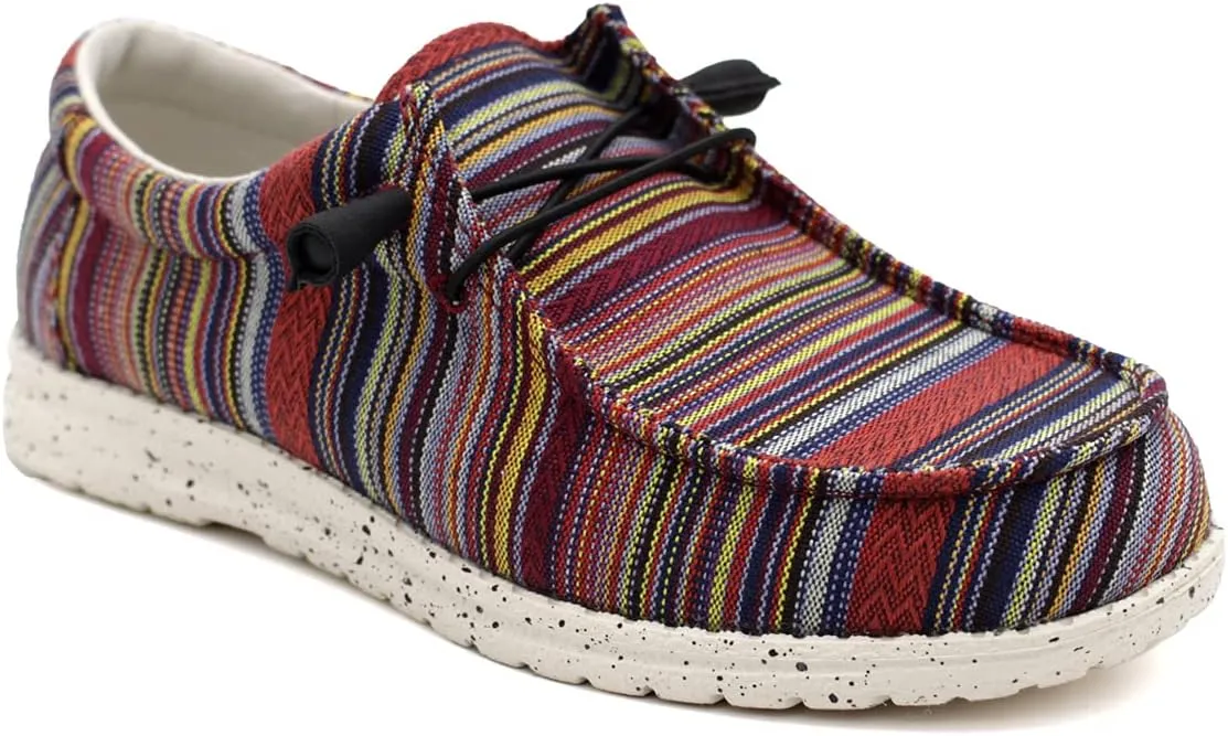 Town Forst Womens Hola Cotton Upper Fashion Slip On Loafers