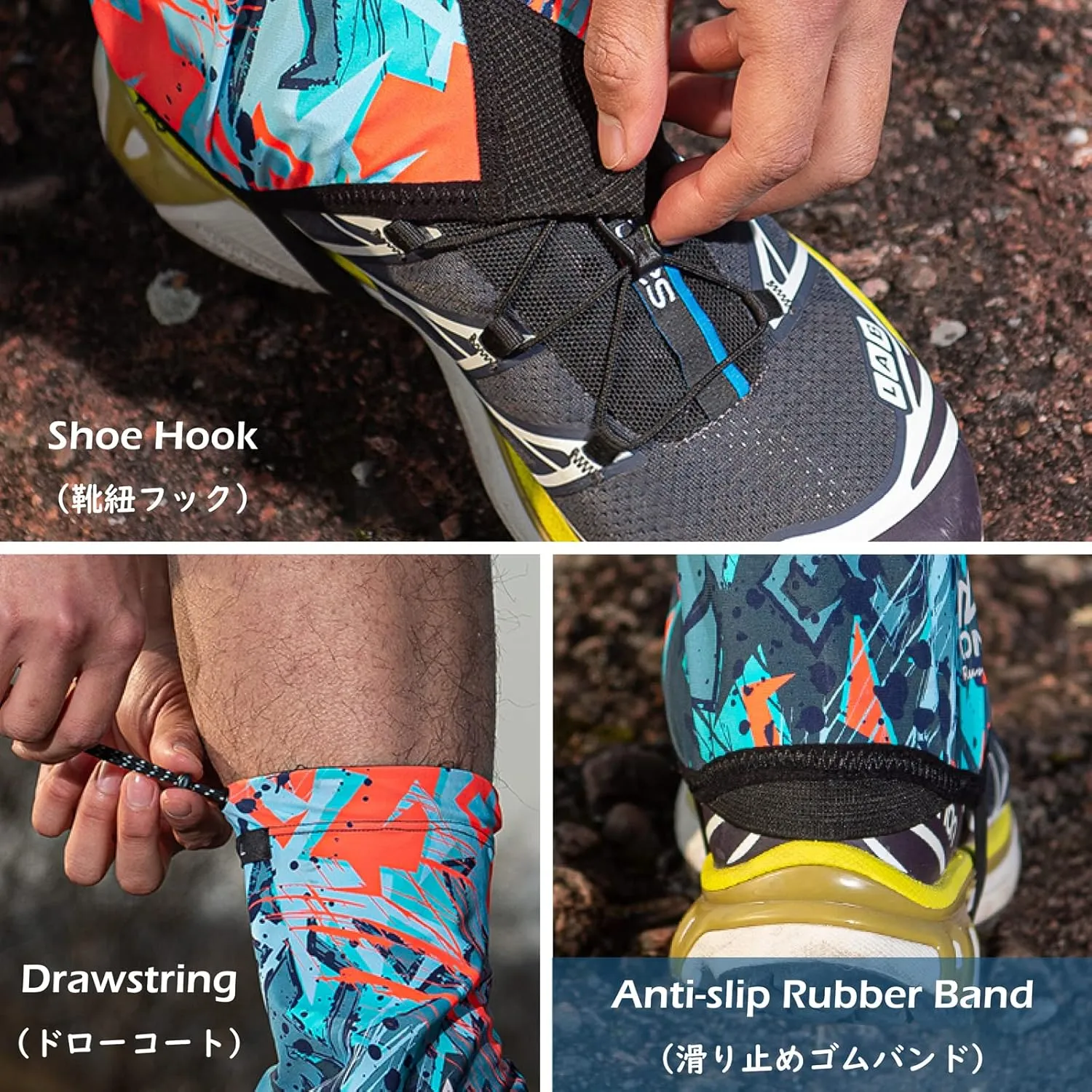 TRIWONDER Gaiters Low Gators Lightweight Waterproof Ankle Gaiters for Hiking Walking Backpacking