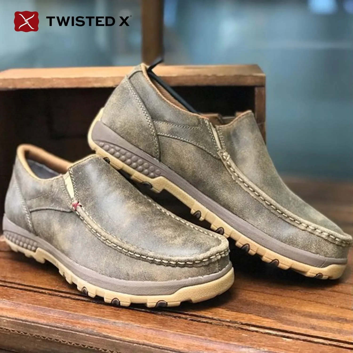 Twisted X Men's Slip-on Driving Moccasins