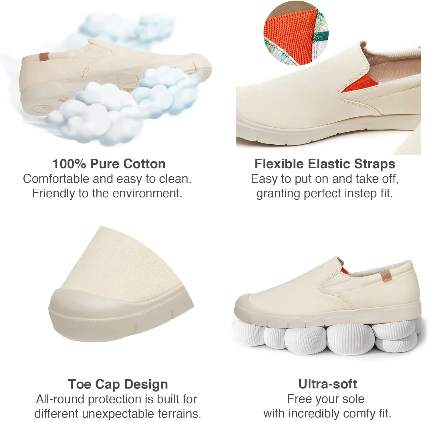 UIN Men's Fashion Sneakers Lightweight Walking Casual Slip Ons Comfortable Canvas Art Painted Travel Shoes Cadiz