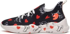 UIN Women's Fashion Sneakers Lightweight Walking Casual Slip Ons Comfortable Art Painted Athletic Travel Shoes