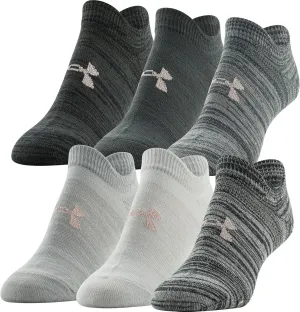 Under Armour Women's Essential 2.0 Lightweight No Show Socks, 6-Pairs