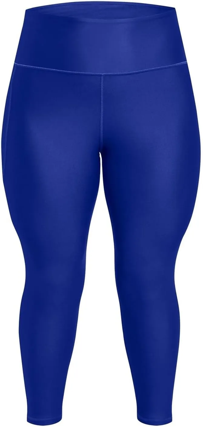 Under Armour Womens HeatGear Armour High Waisted No Slip Ankle Leggings, (400) Team Royal / / Black, 1X